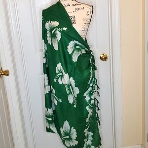 Beach wrap Bali style Floral print